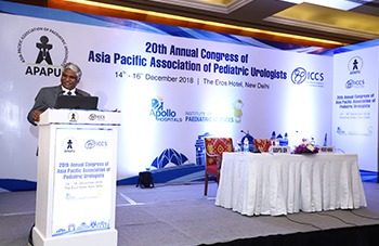 Dr. Sujit Chowdhary speaking at APAPU Congress