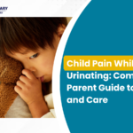 Child pain while urinating in a young child showing discomfort and urinary problems