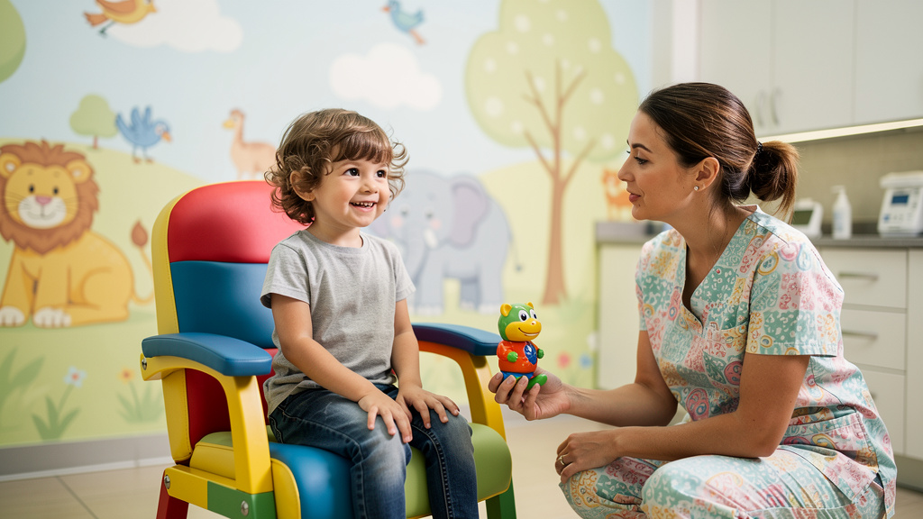Welcoming child-friendly paediatric clinic with caring staff